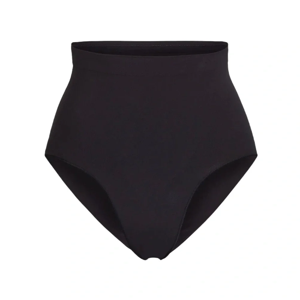 Skims Sculpting Mid Waist Brief Black Size S/M Shapewear Seamless Butt Lifting - Picture 1 of 8